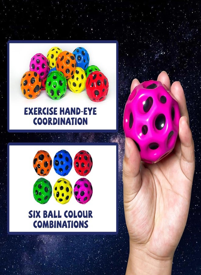Poosue Bouncy Space Moon Bouncy Balls - Super Bouncy Moon Ball for Kids - Big Bouncy Balls for Athlete Training and Sensory Play - Extreme High Bouncing Ball - Image 4